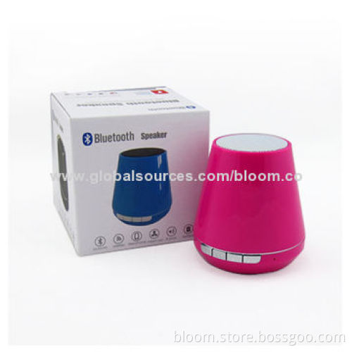 Aluminum Plastic Mini Bluetooth Speaker, Super Portable, 3W Output Power, High-voice Quality